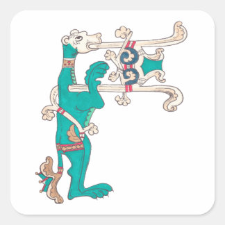 F - MINIATURE VIERKANTE STICKER