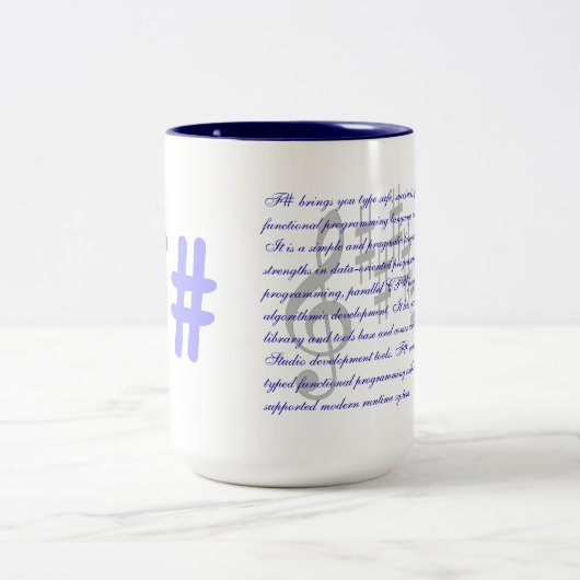 F#-mok Tweekleurige Koffiemok (Center)