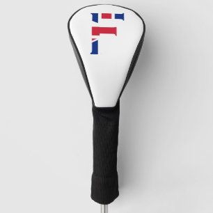 F Monogram afgedekt op uniale vlag dcn Golfheadcover