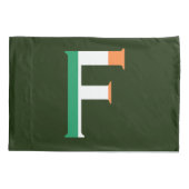 F Monogram bedekt met Ierse vlag pcnt Kussensloop (Achterkant)
