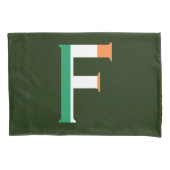 F Monogram bedekt met Ierse vlag pcnt Kussensloop (Voorkant)