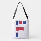 F Monogram bedekt op Union Jack Flag cbbcnt Crossbody Tas (Achterkant)