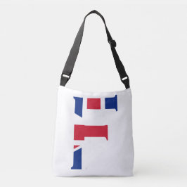 F Monogram bedekt op Union Jack Flag cbbcnt Crossbody Tas