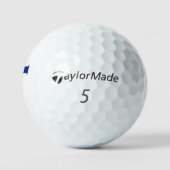 F Monogram bedekt op Union Jack Flag tmtp5 gbcnt Golfballen (Logo)