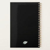 F Monogram Floral Aangepaste Planner (Achterkant)