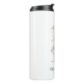 F Monogram Floral Thermosbeker (Gedraaid links)