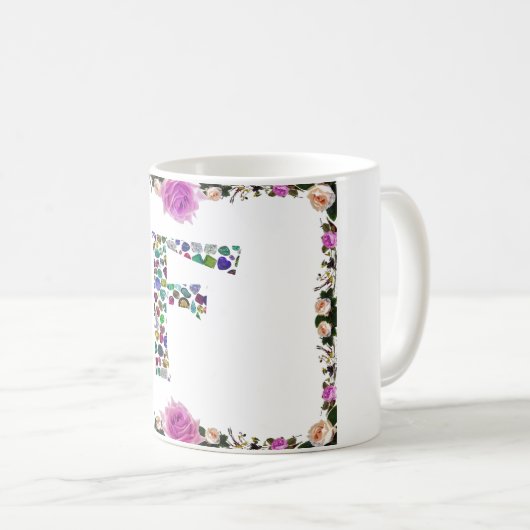 F Monogram Koffiemok (Voorkant rechts)