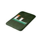 F Monogram overlay op Ierse vlag bmcnt Badmat (Gekanteld)