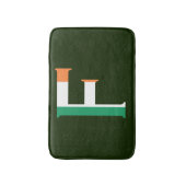 F Monogram overlay op Ierse vlag bmcnt Badmat (Voorkant Verticaal)