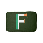 F Monogram overlay op Ierse vlag bmcnt Badmat (Voorkant)
