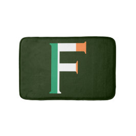 F Monogram overlay op Ierse vlag bmcnt Badmat