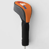F Monogram overlay op NLD Vlag op of dct Golfheadcover (Schuin)