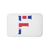 F Monogram overlay op Union Jack Flag bmt Badmat (Voorkant)