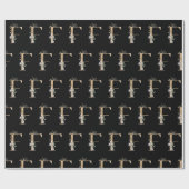 F Monogram papier voor het verpakken van flessen (Vlak)
