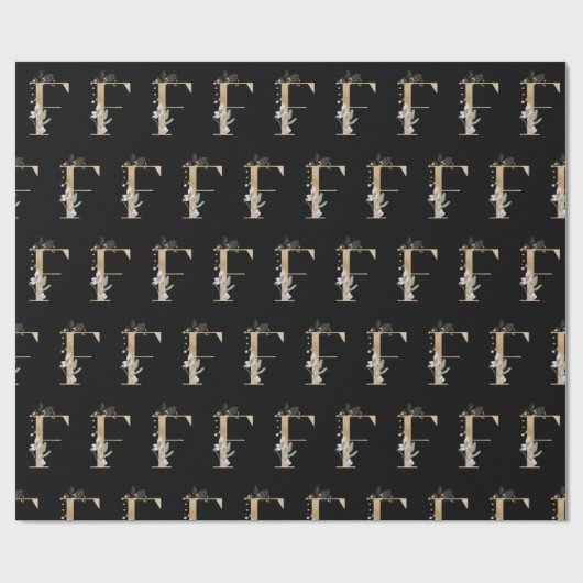 F Monogram papier voor het verpakken van flessen (Vlak)