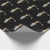 F Monogram papier voor het verpakken van flessen (Hoek)