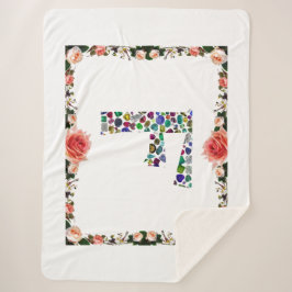 F Monogram Sherpa Deken