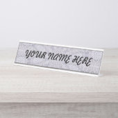 F-NAME BORD SJABLOON BUREAU NAAMBORDJE (Voorkant)