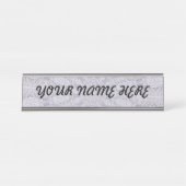 F-NAME BORD SJABLOON BUREAU NAAMBORDJE (Voorkant)