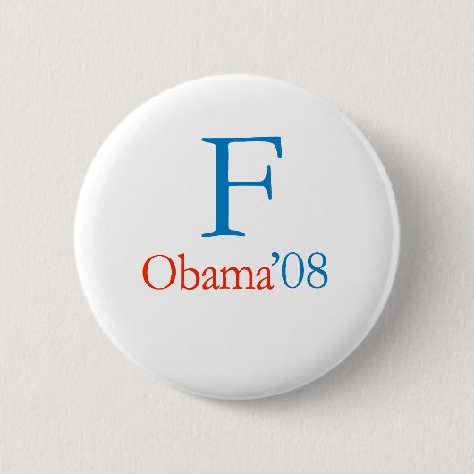 F OBAMA RONDE BUTTON 5,7 CM (Voorkant)