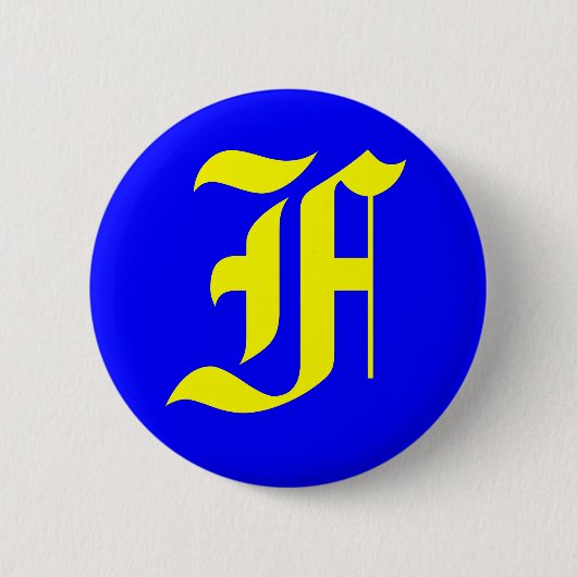 F - OUD ENGELS RONDE BUTTON 5,7 CM (Voorkant)