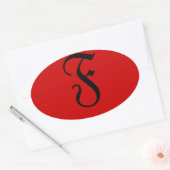 F OVALE STICKER (Envelop)