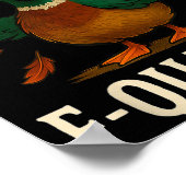 F-quack-f Funny Duck Humor Quote Meme Gift For Men Poster (Hoek)