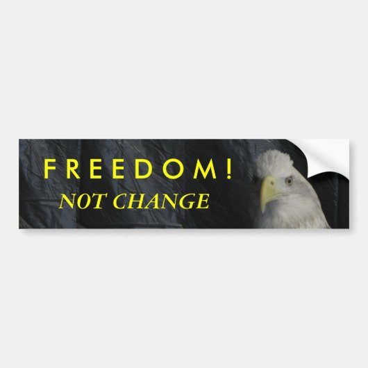 F R E E D O M! Bumpersticker niet wijzigen (Voorkant)