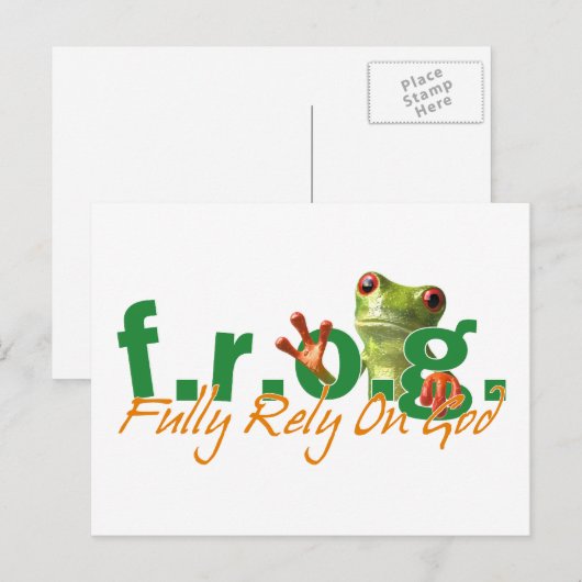 F.R.O.G. Briefkaart (Voorkant / Achterkant)