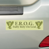 F.R.O.G. BUMPERSTICKER (Op auto)