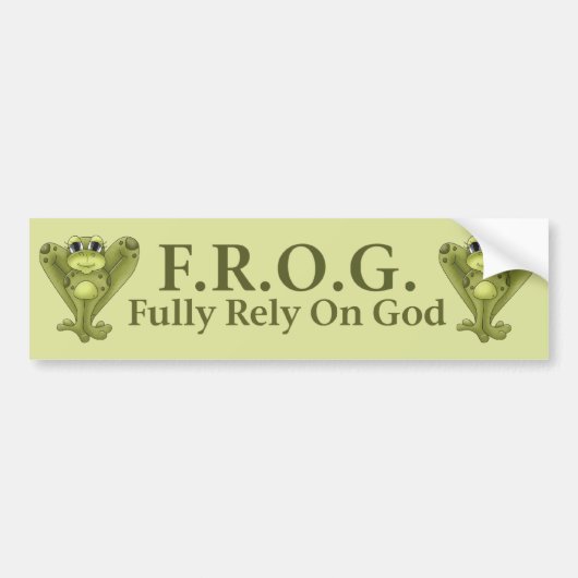 F.R.O.G. BUMPERSTICKER (Voorkant)