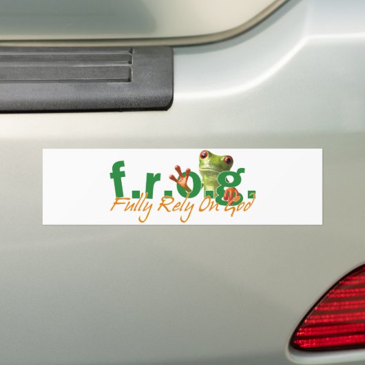 F.R.O.G. Bumpersticker (Op auto)