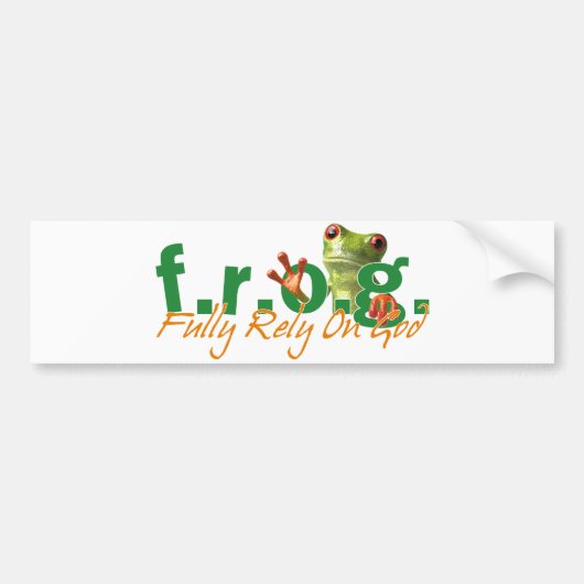 F.R.O.G. Bumpersticker (Voorkant)