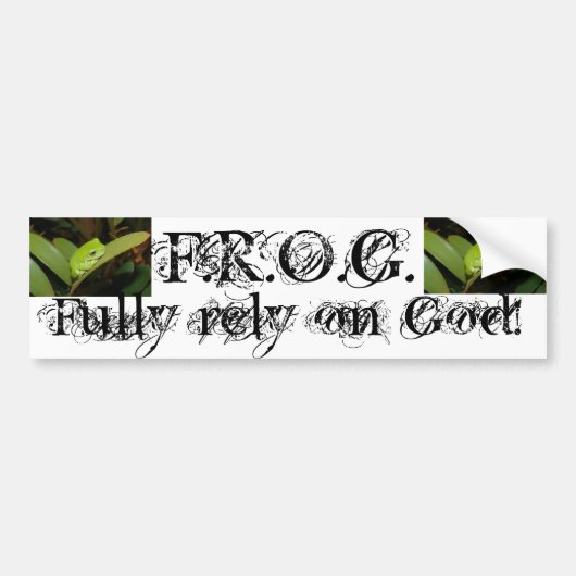F.R.O.G. Bumpersticker (Voorkant)