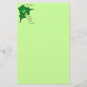 F.R.O.G. Vertrouw volledig op God #1 Briefpapier