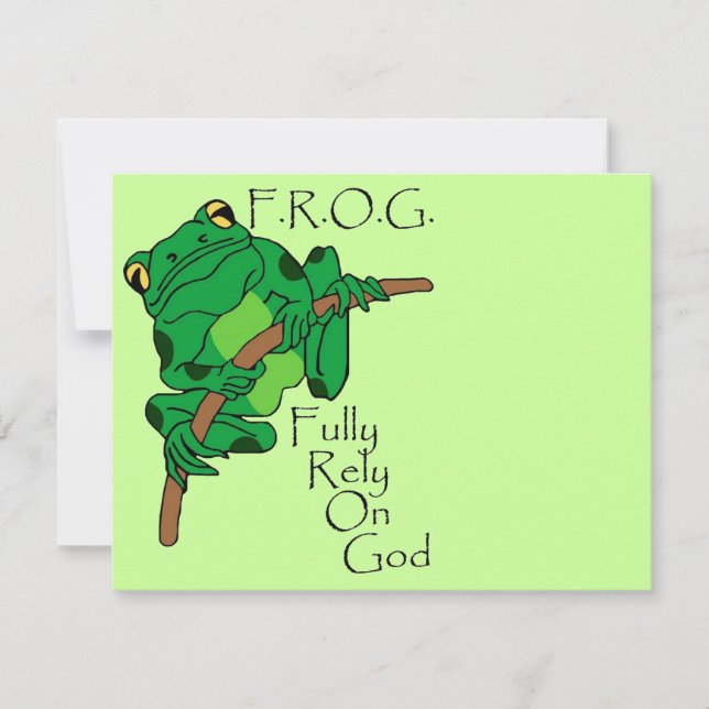 F.R.O.G. volledig vertrouwen op God #1 (Voorkant)