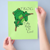 F.R.O.G. volledig vertrouwen op God #1 Flyer (Hand)