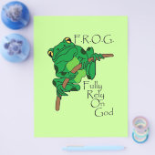 F.R.O.G. volledig vertrouwen op God #1 Flyer (Enkel)