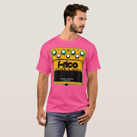 F-Rico Gitaarpedaal Stomp Box Rhythm Blues RB EFF T-shirt (Voorkant volledig)