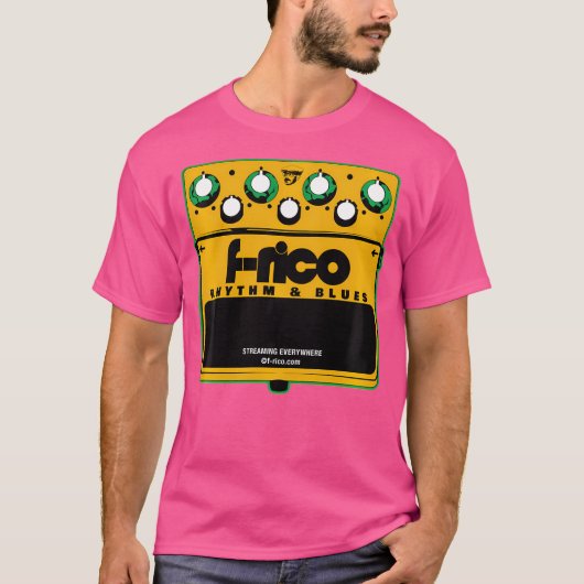 F-Rico Gitaarpedaal Stomp Box Rhythm Blues RB EFF T-shirt (Voorkant)