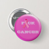F "Roze lint" CANCER Ronde Button 5,7 Cm (Voorkant /achterkant)