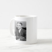 F Scott Fitzgerald "Actie is Karakter" Geschenken Koffiemok (Voorkant links)