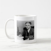 F Scott Fitzgerald "Actie is Karakter" Geschenken Koffiemok (Links)