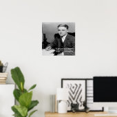 "F Scott Fitzgerald over “Goed Schrijven” Wijsheid Poster (Thuiskantoor)