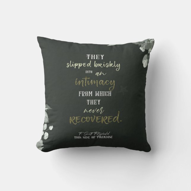 F. Scott Fitzgerald Quote Pillow Kussen (Voorkant)