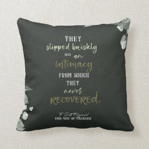 F. Scott Fitzgerald Quote Pillow Kussen