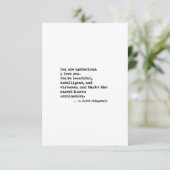 F Scott Fitzgerald Quote Save The Date (Staand voorkant)