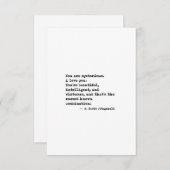 F Scott Fitzgerald Quote Save The Date (Voorkant / Achterkant)