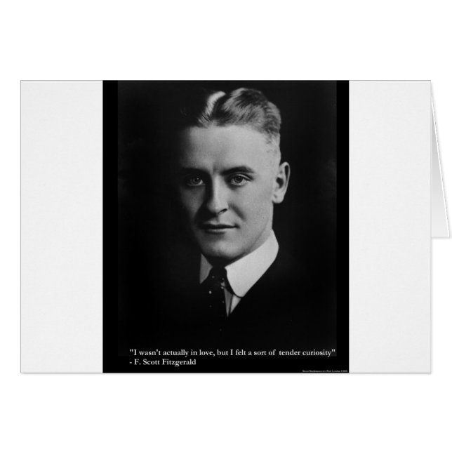 F Scott Fitzgerald Teder nieuwsgierigheid cadeaus  (Voorkant Horizontaal)