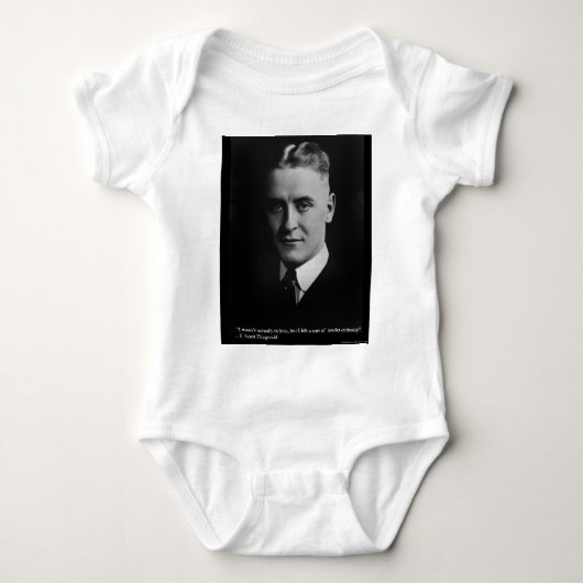 F Scott Fitzgerald Tederheid Nieuwsgierigheid Cade Romper (Voorkant)